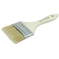 Weiler 3" Chip & Oil Brush, White Bristle, 1-1/2" Trim Length, Wood Handle 40070